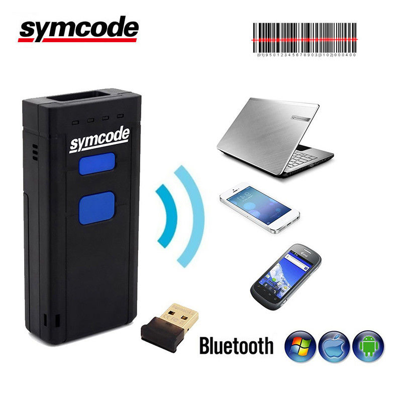 Mini Pocket Wireless Bluetooth Barcode Scanner 1D Laser Scanner Easy Operation